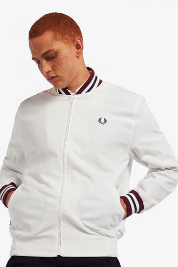 Fred Perry J2849 Miesten Takki Valkoinen | FI 1846VRWD
